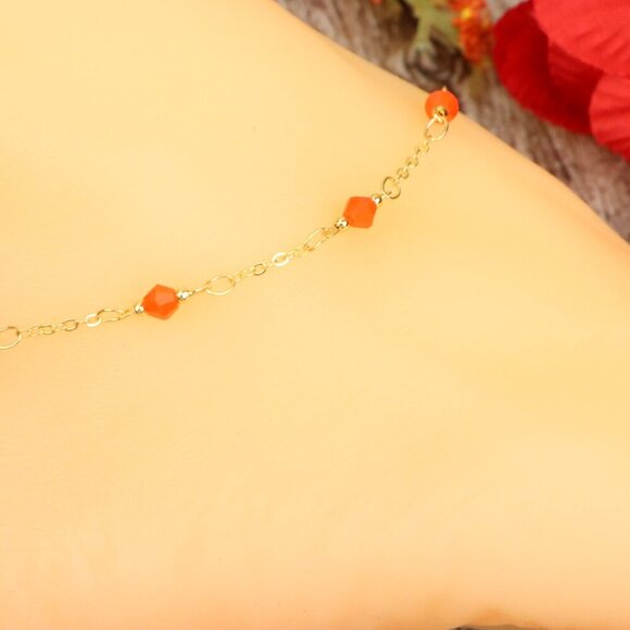 Dainty Anklet for Women – Elegant Everyday Jewelry & Perfect Gift | MLCRC1010 - Picture 10 of 10